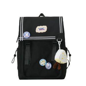 Nylon Women Backpacks Waterproof Rucksack for Girls School Bag Students Travel M