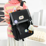 Nylon Women Backpacks Waterproof Rucksack for Girls School Bag Students Travel M