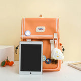 Nylon Women Backpacks Waterproof Rucksack for Girls School Bag Students Travel M