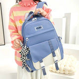 Waterproof Nylon Women Backpack for Girls School Bag