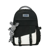Waterproof Nylon Women Backpack for Girls School Bag