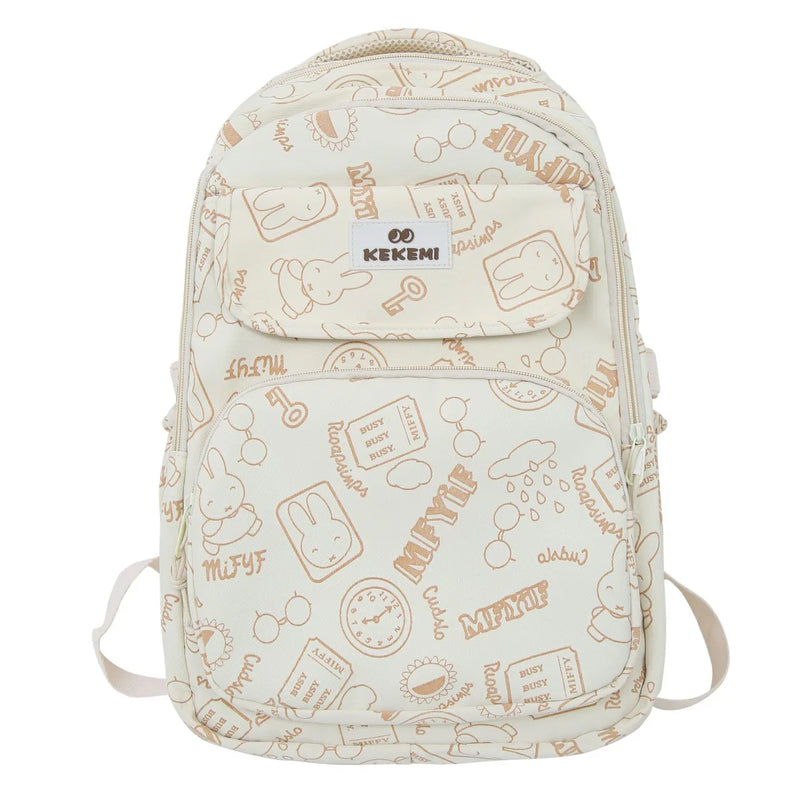 Nylon Waterproof Backpack for Teen Girls