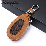 Leather Car Key Bag Men's Key Holder Mini Portable Keychain Wallet
