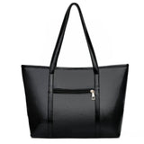 Casual Crocodile Leather Tote Bag Large Capacity Ladies Shopping Handbag