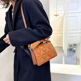 Women's Solid Handbag Clutch Shoulder Bag