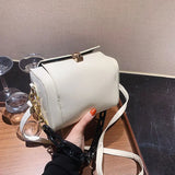 Women's Pu Leather Bag Chain Strap Crossbody Small Square Bags