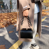 Women's Pu Leather Bag Chain Strap Crossbody Small Square Bags