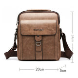 Man Shoulder Briefcases Bags Business Bag PU Leather Sports Casual Messenger Bag
