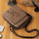 Man Shoulder Briefcases Bags Business Bag PU Leather Sports Casual Messenger Bag