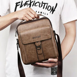 Man Shoulder Briefcases Bags Business Bag PU Leather Sports Casual Messenger Bag