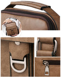 Man Shoulder Briefcases Bags Business Bag PU Leather Sports Casual Messenger Bag