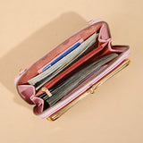 Embossed Woven Pattern Mobile Phone Bag Wallet