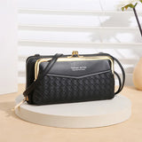 Embossed Woven Pattern Mobile Phone Bag Wallet