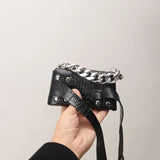 Square Women Crocodile Fanny Pack Stylish PU Leather Waist Shoulder Bag