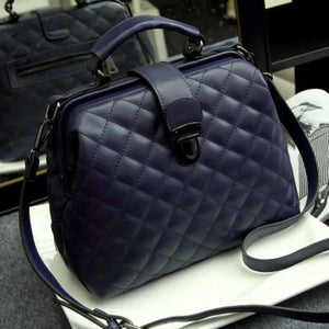 Vintage Women Doctor Bag Clutch Handbag