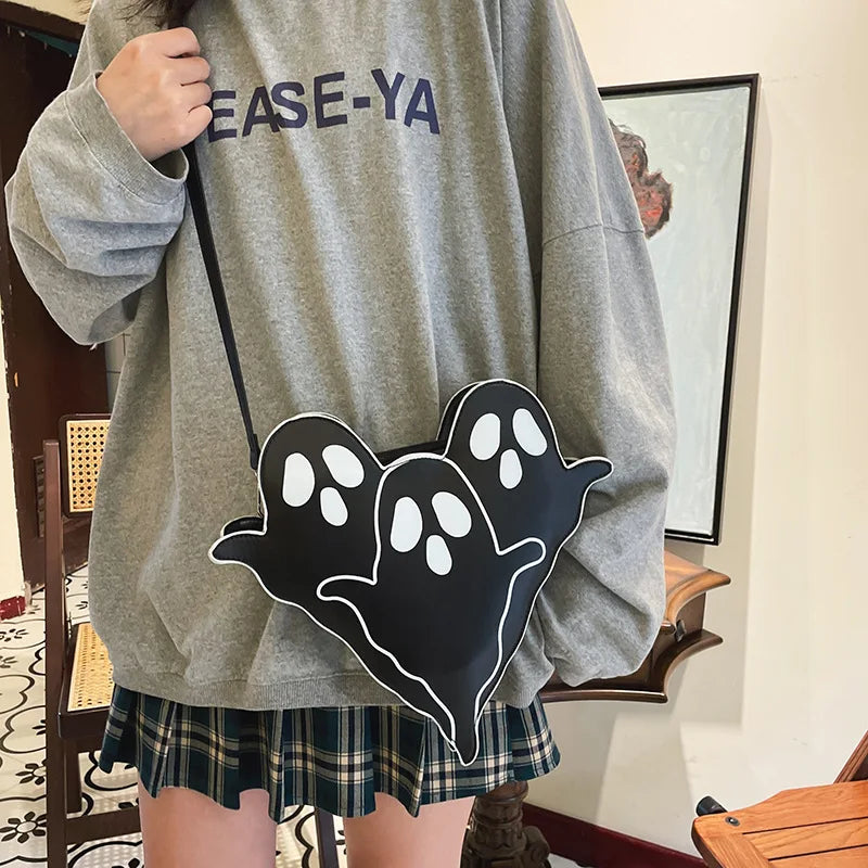 Funny Ghost PU Cross-body Bag, Shoulder Bag for Women