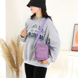 Mini Nylon Shoulder Bag for Women