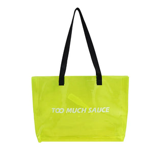 Transparent Women Bags Large PVC Handbags for Summer Beach Pool Sea