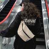 Unisex Nylon Waist Bag Street Chest Pack Fanny Pack