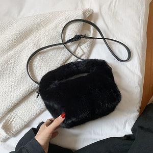 Winter Women Faux Fur Cross body Bag Lady's Handbag Shoulder Tote Bags