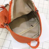 Women Backpack High Zipper Mini School Bag Double Belt Shoulder Bags