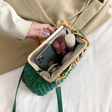 Thick chain PU Handbag Lady Shoulder Bag Clouds Armpit Bag Crossbody