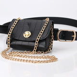 Leopard Pattern Waist Fanny Pack Mini Handbag PU Leather Bag