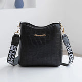 Crocodile Pu Leather Women Messenger Bag Crossbody Shoulder Handbag