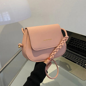 Women Shoulder Bag Solid Pu Leather Handbags For Ladies Casual Flap Crossbody Ba