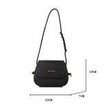 Women Shoulder Bag Solid Pu Leather Handbags For Ladies Casual Flap Crossbody Ba
