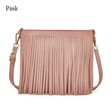 Women Tassel Shoulder Bag Wallet PU Leather Crossbody Messenger Bags