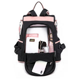 Women's Oxford Cloth School Bag Anti-theft Travel Handbags Knapsacks