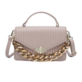 One Shoulder High PU Leather Lady Purse