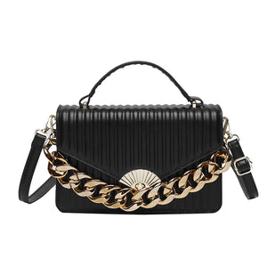 One Shoulder High PU Leather Lady Purse