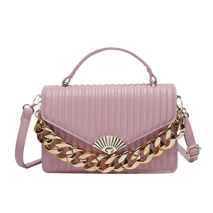 One Shoulder High PU Leather Lady Purse