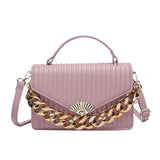 One Shoulder High PU Leather Lady Purse