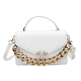 One Shoulder High PU Leather Lady Purse