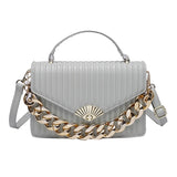 One Shoulder High PU Leather Lady Purse