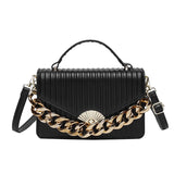 One Shoulder High PU Leather Lady Purse