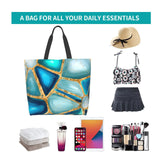 Non-standard Grain Printing Large Capacity Single Shoulder Shopping Bag
