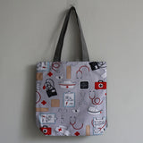 Nurse Pattern Shoulder Bags Medical Box Print Handbags for Women