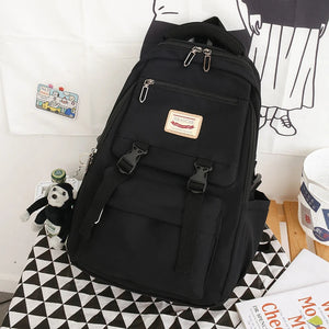 Women's Waterproof Nylon Backpack for School and Travel