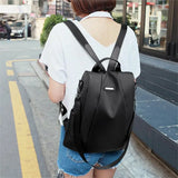 Anti-Theft Nylon Backpack Waterproof Rucksack