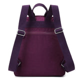 Retro Nylon Backpack Women School Shoulder Bags