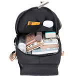 Nylon Backpack Shoulder Bag Large Capacity Solid Women's Backpack