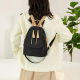Nylon Backpack Shoulder Bag Large Capacity Solid Women's Backpack