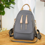 Nylon Backpack Shoulder Bag Large Capacity Solid Women's Backpack