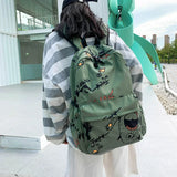 Nylon Backpack Student Schoolbag Female Casual Outdoor Travel Backpack