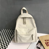 Nylon Backpack for Women Canvas Bookbag High School Student S