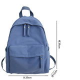 Nylon Backpack for Women Canvas Bookbag High School Student S